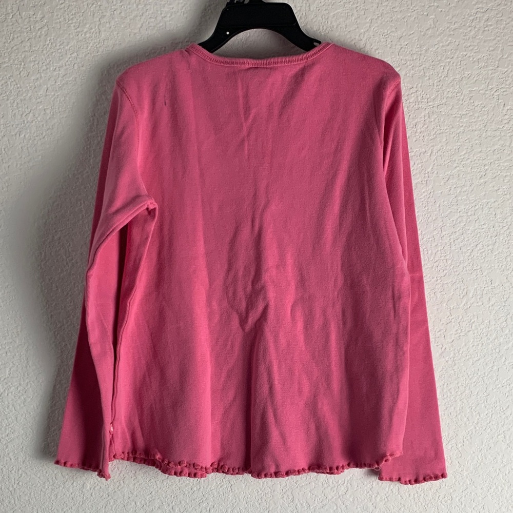 GAP Kids Long Sleeve Tee in Vibrant Pink - Picture 2 of 2